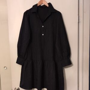 Black Long-Sleeve Dress